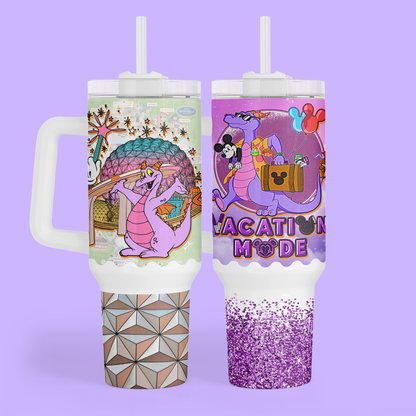 Disney Figment 40 oz Tumbler - Two Crafty Gays