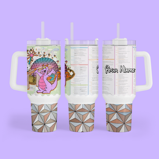 Disney Figment 40 oz Tumbler - Two Crafty Gays