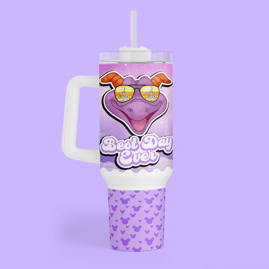 Disney Best Day Ever 40 oz Tumbler - Figment - Two Crafty Gays