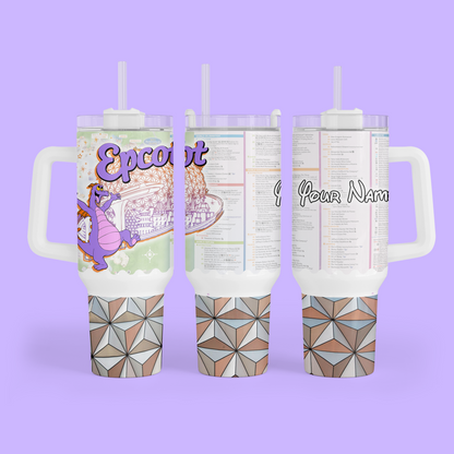 Disney Figment 40 oz Tumbler - Two Crafty Gays