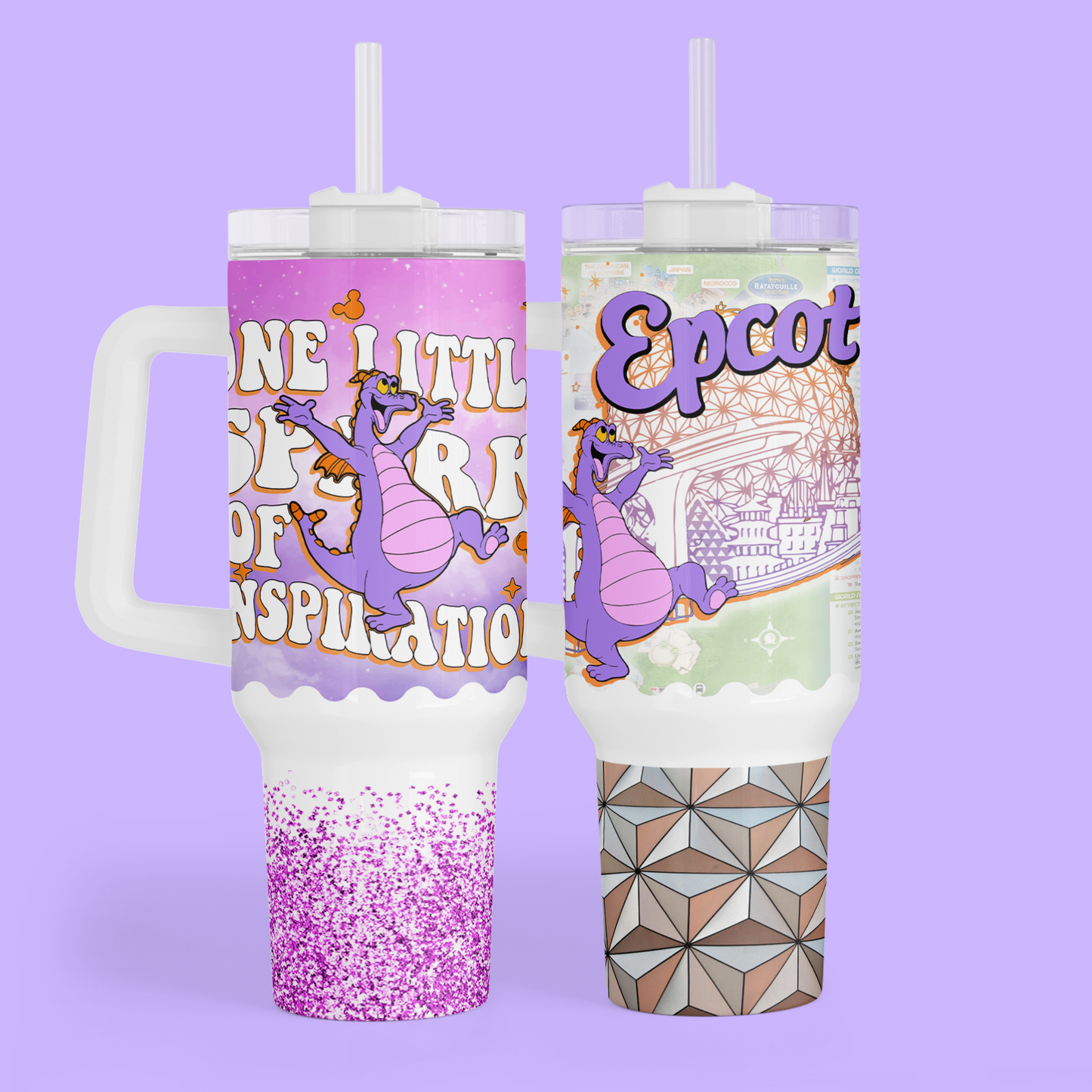 Disney Figment 40 oz Tumbler - Two Crafty Gays