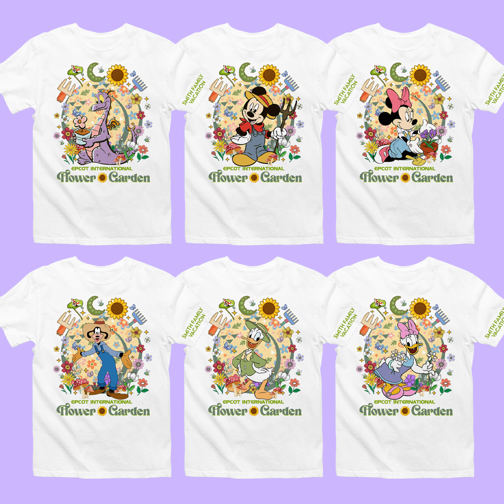 Disney Epcot Personalized Shirt - Flower & Garden Festival - Two Crafty Gays