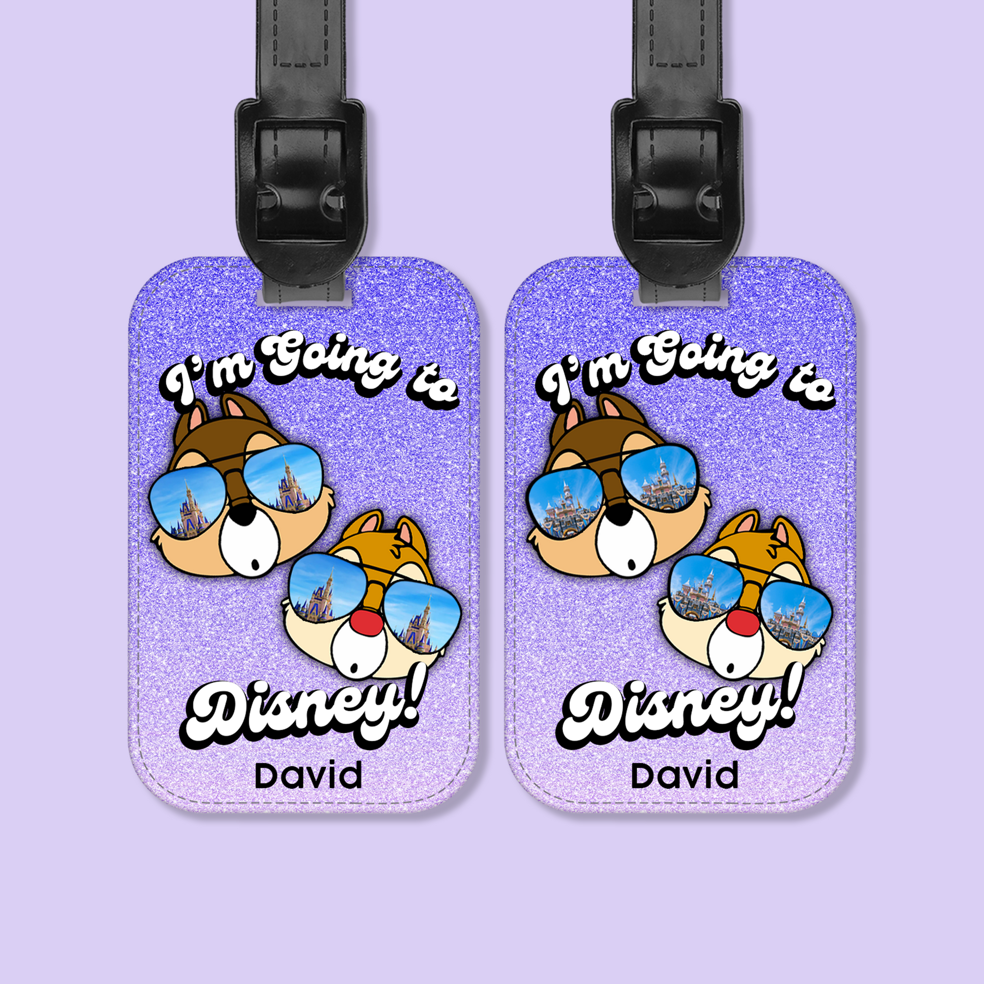 Going to Disney Personalized Luggage Tag - Two Crafty Gays