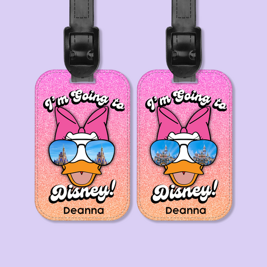 Going to Disney Personalized Luggage Tag - Two Crafty Gays