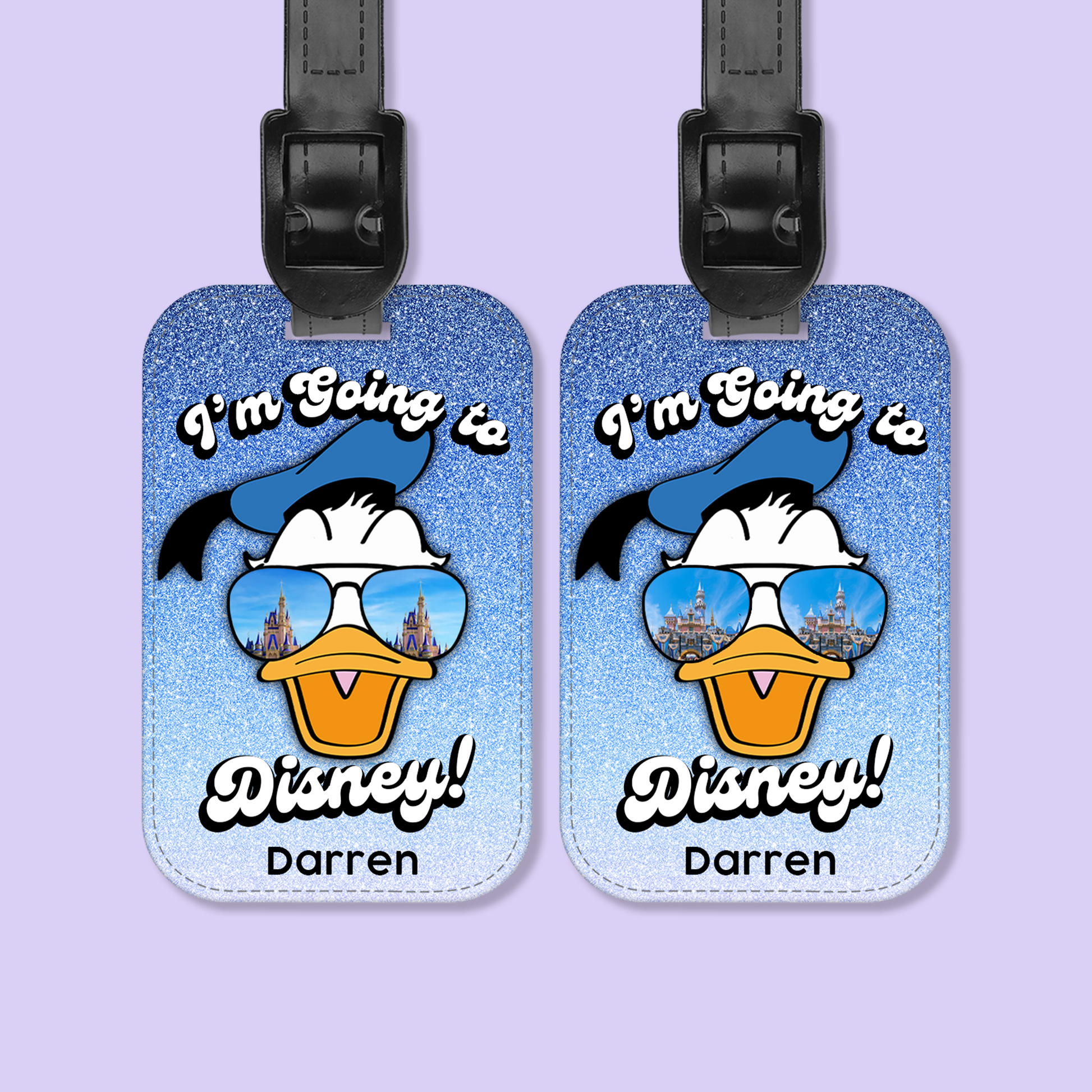 Going to Disney Personalized Luggage Tag - Two Crafty Gays