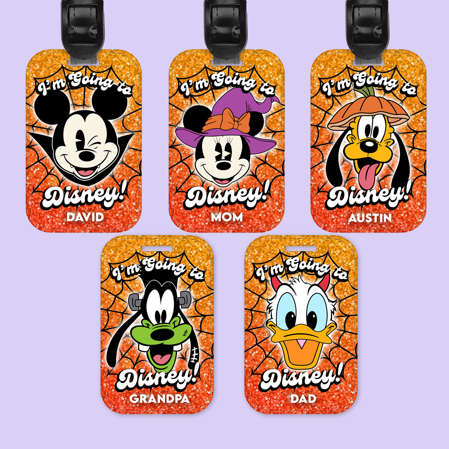 Disney Personalized Halloween Luggage Tag - Two Crafty Gays
