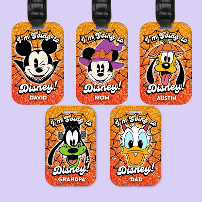 Disney Personalized Halloween Luggage Tag - Two Crafty Gays
