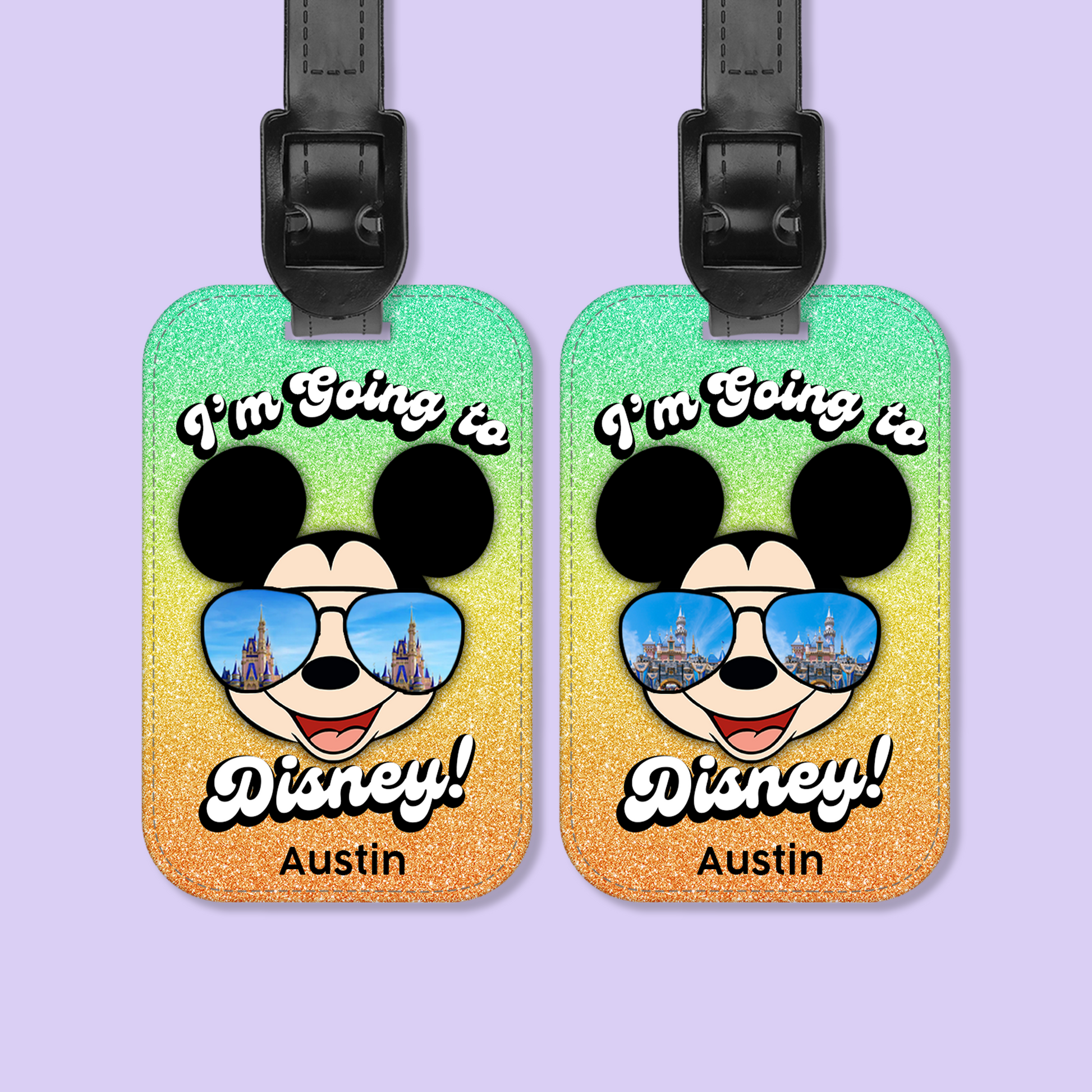 Going to Disney Personalized Luggage Tag - Two Crafty Gays