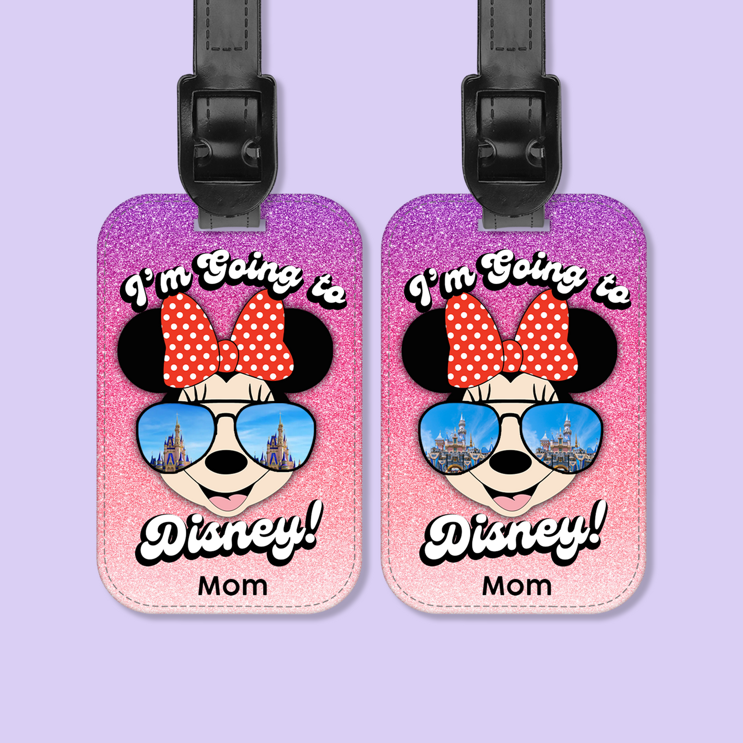 Going to Disney Personalized Luggage Tag - Two Crafty Gays