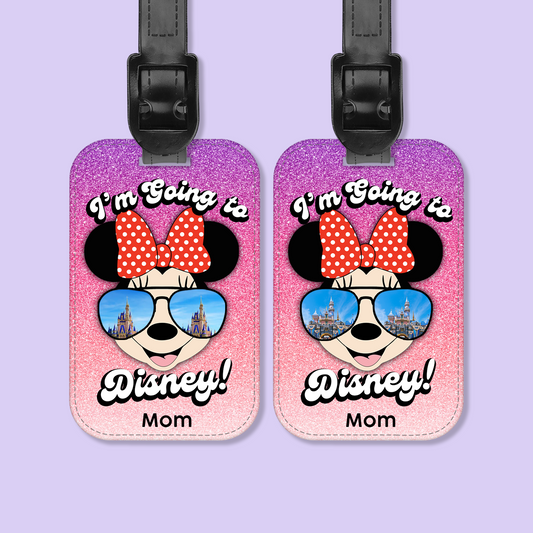 Going to Disney Personalized Luggage Tag - Two Crafty Gays