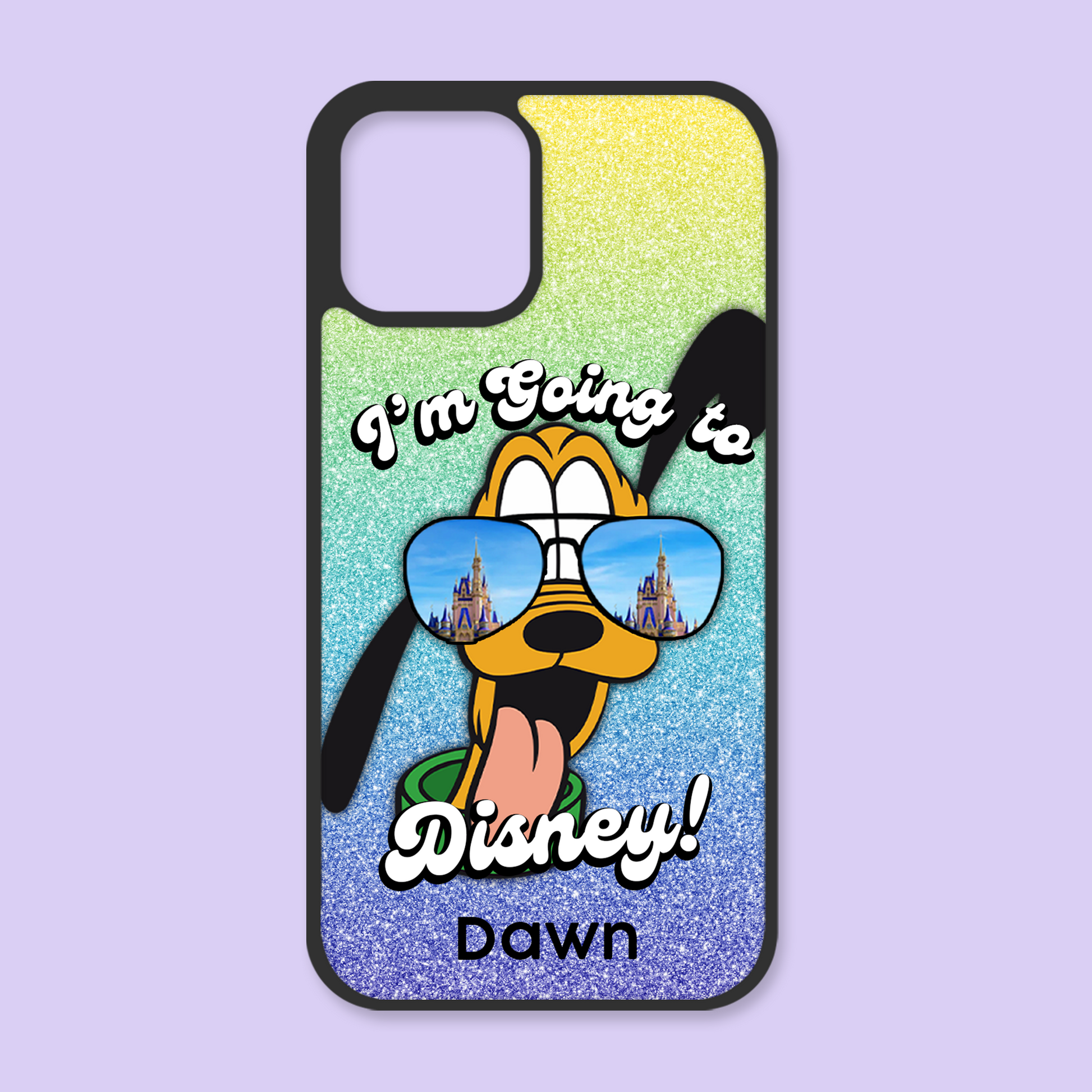 Going to Disney Personalized iPhone Case - Pluto - Two Crafty Gays