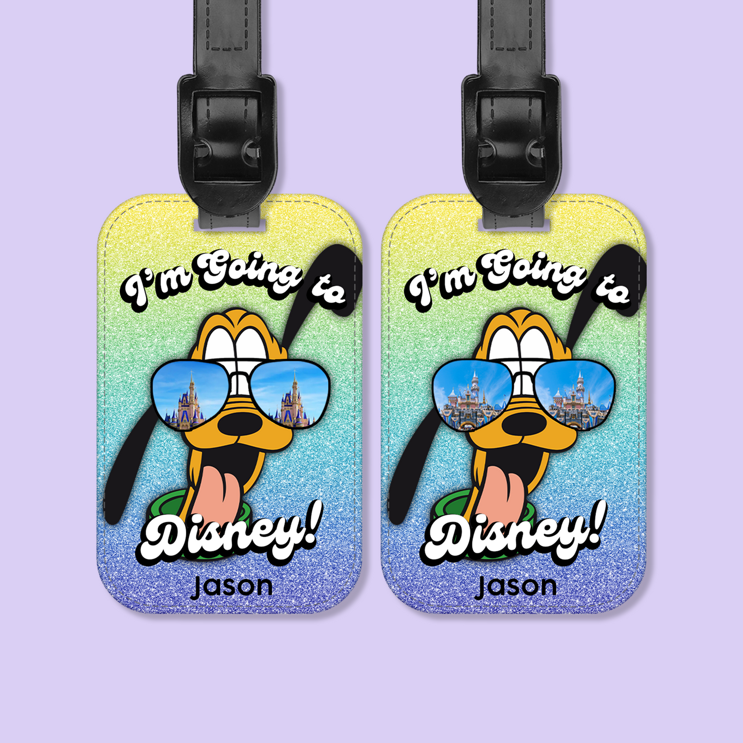 Going to Disney Personalized Luggage Tag - Two Crafty Gays