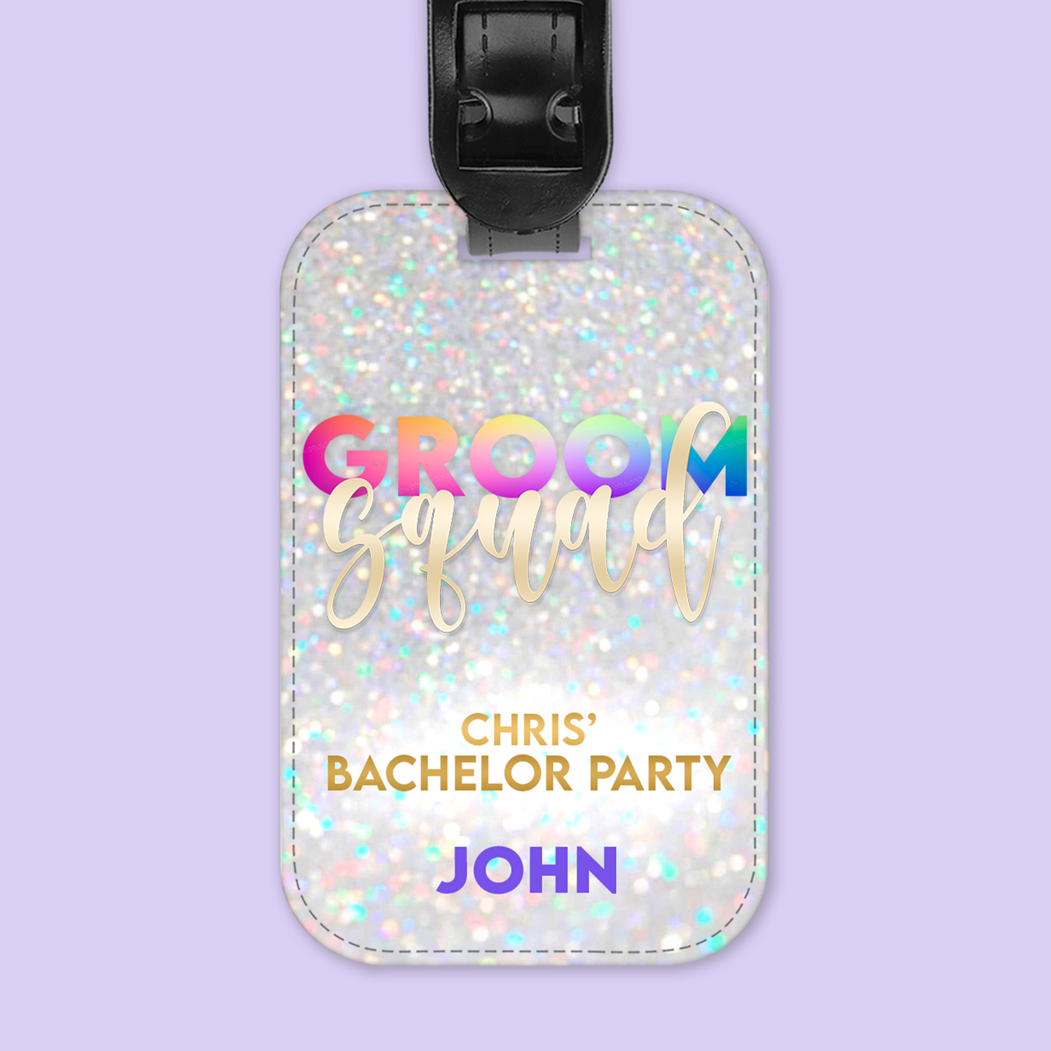 Bach Bash Personalized Luggage Tag - Groom Squad - Two Crafty Gays