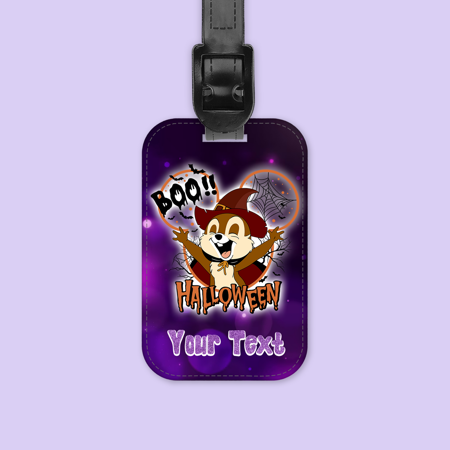 Disney Personalized Halloween Luggage Tag - Mickey & Friends - Two Crafty Gays