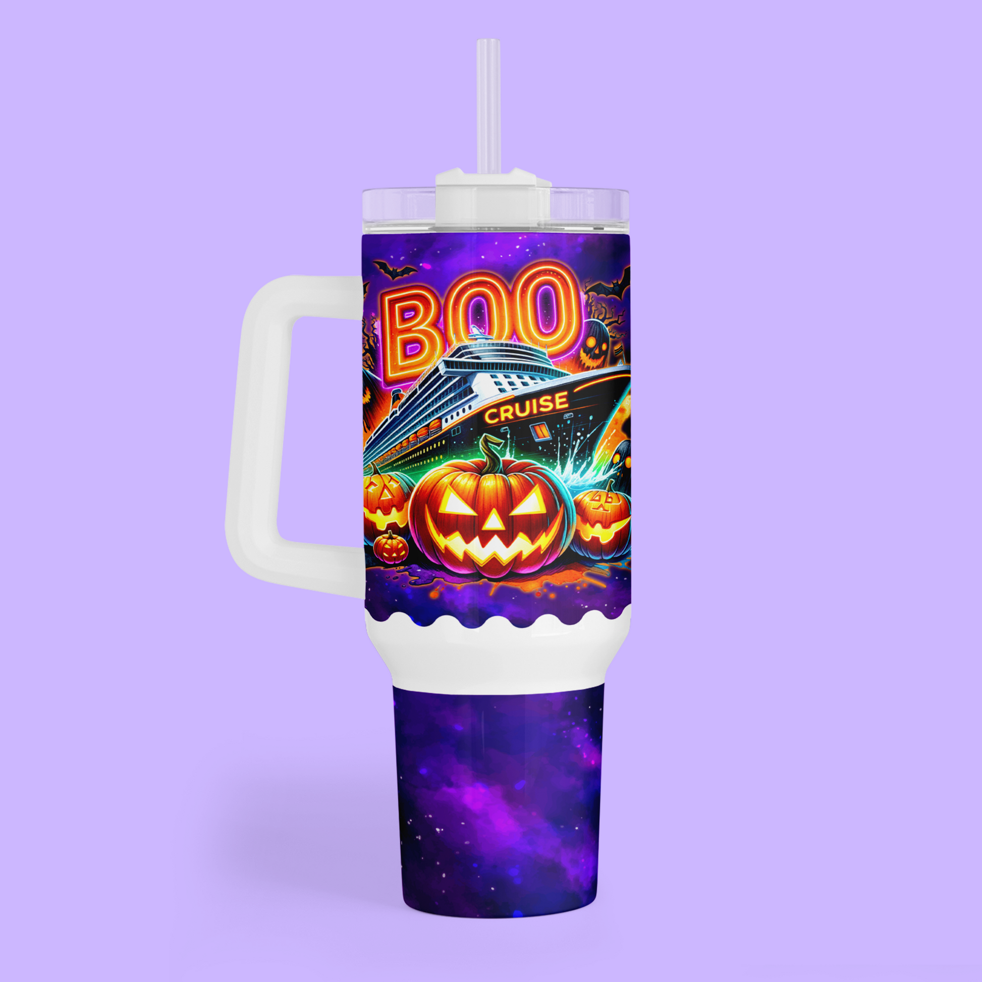 Cruise 40 oz Quencher Tumbler - Halloween Cruise - Two Crafty Gays