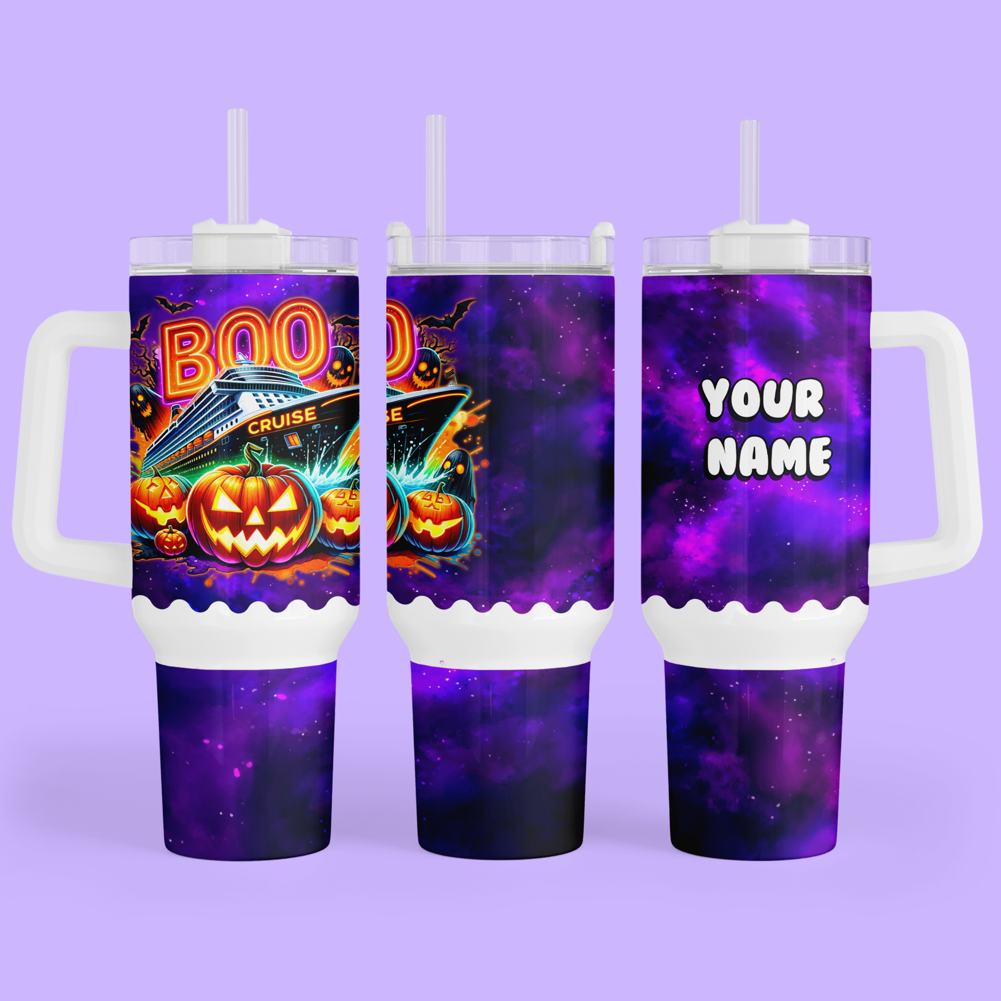 Cruise 40 oz Quencher Tumbler - Halloween Cruise - Two Crafty Gays