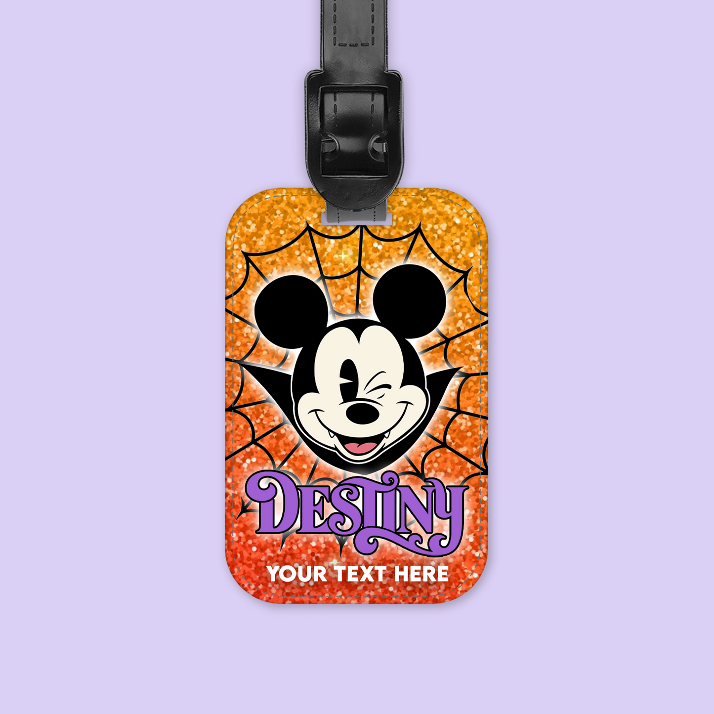 Disney Cruise Line Personalized Halloween Luggage Tag - Mickey & Friends - Two Crafty Gays