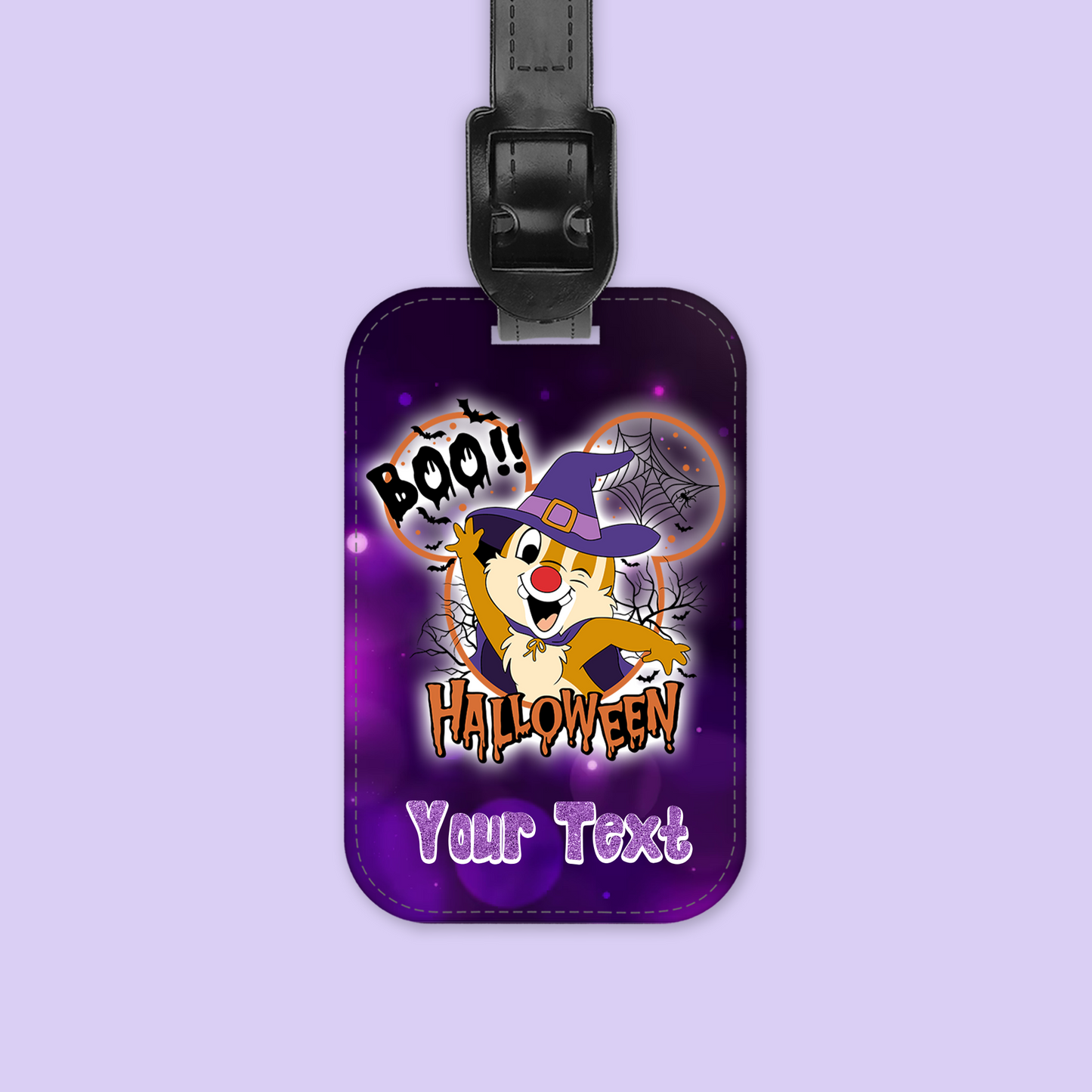 Disney Personalized Halloween Luggage Tag - Mickey & Friends - Two Crafty Gays