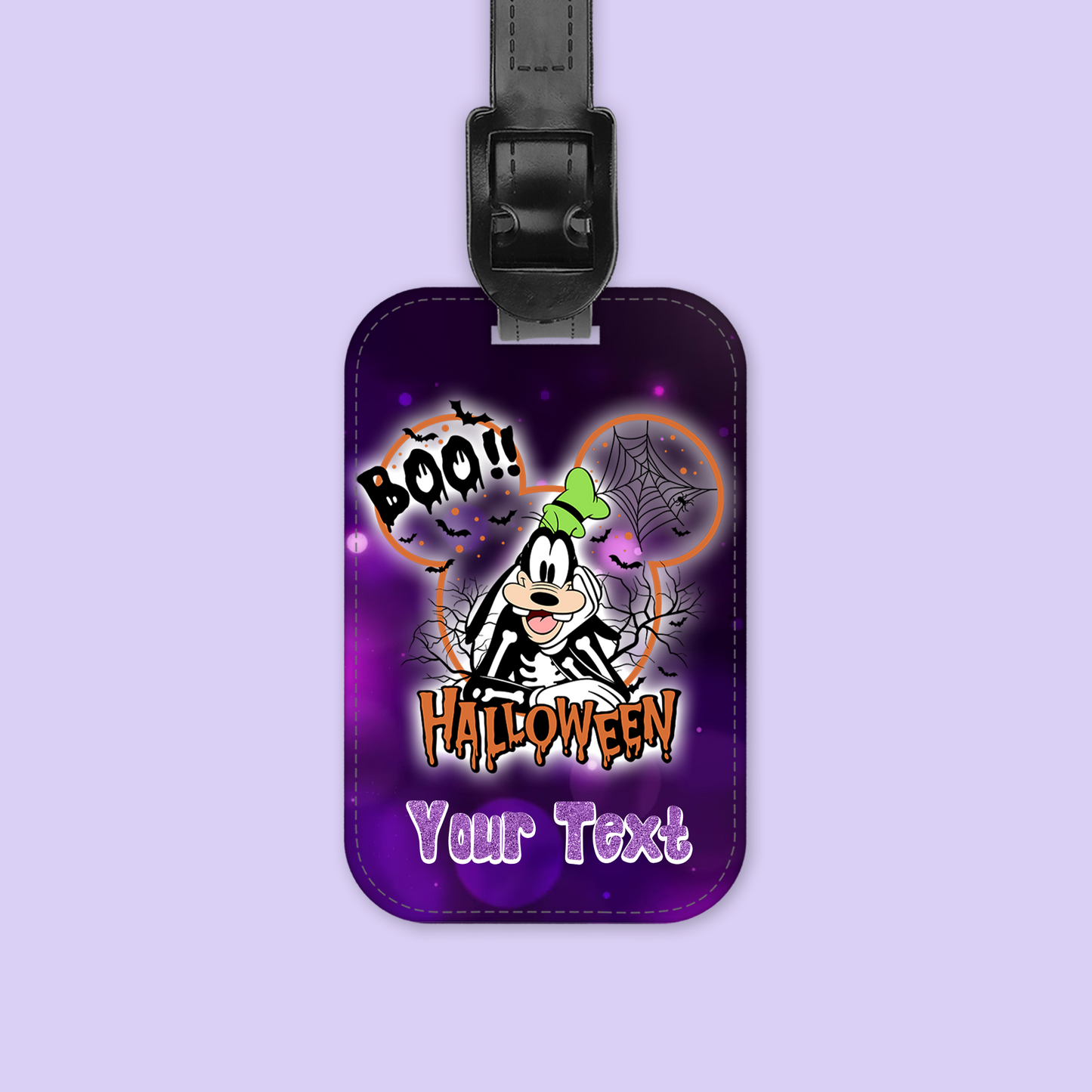 Disney Personalized Halloween Luggage Tag - Mickey & Friends - Two Crafty Gays
