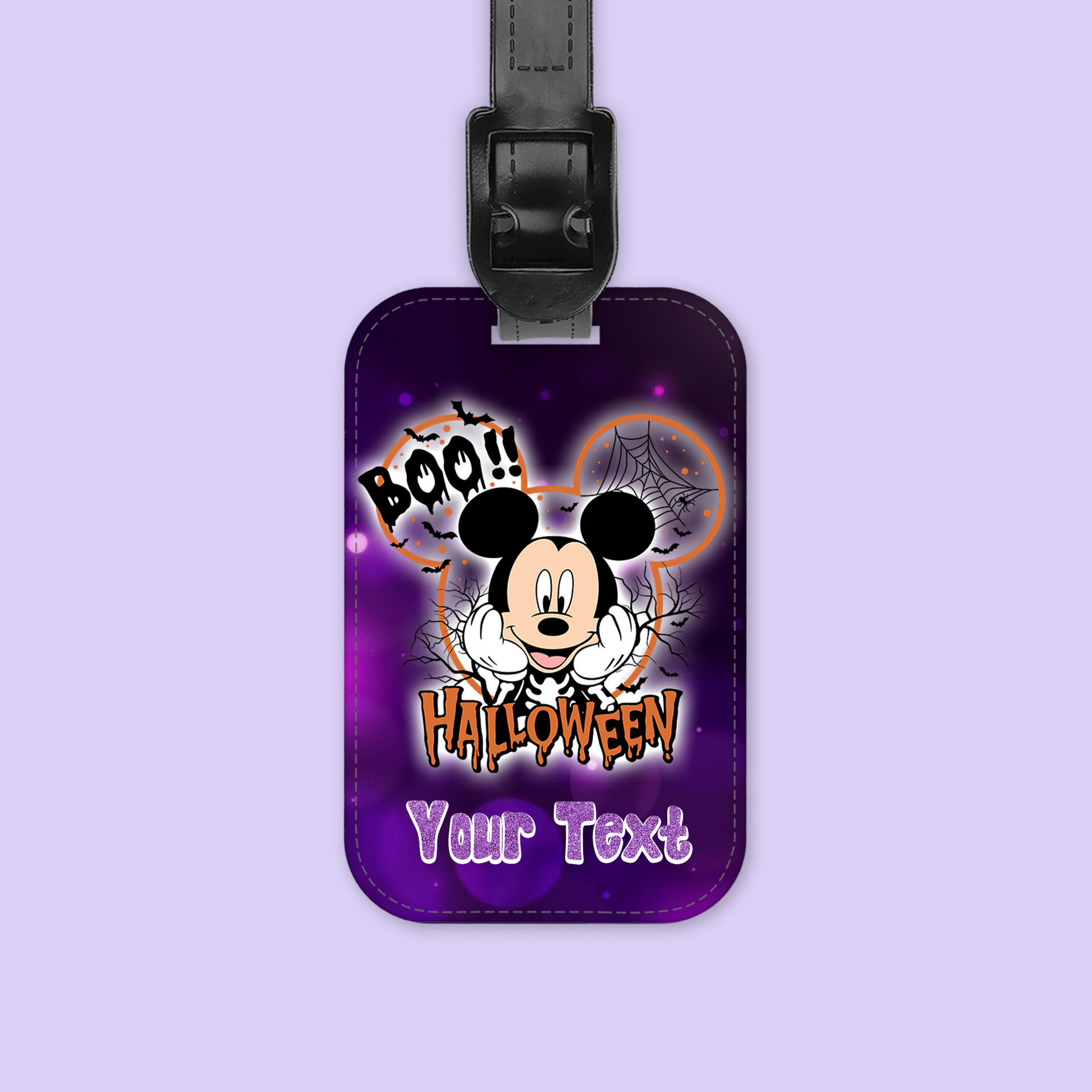 Disney Personalized Halloween Luggage Tag - Mickey & Friends - Two Crafty Gays