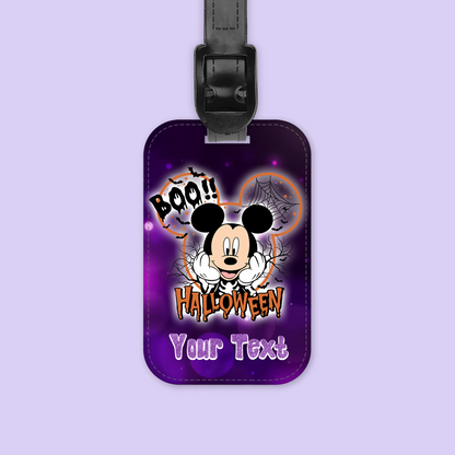 Disney Personalized Halloween Luggage Tag - Mickey & Friends - Two Crafty Gays