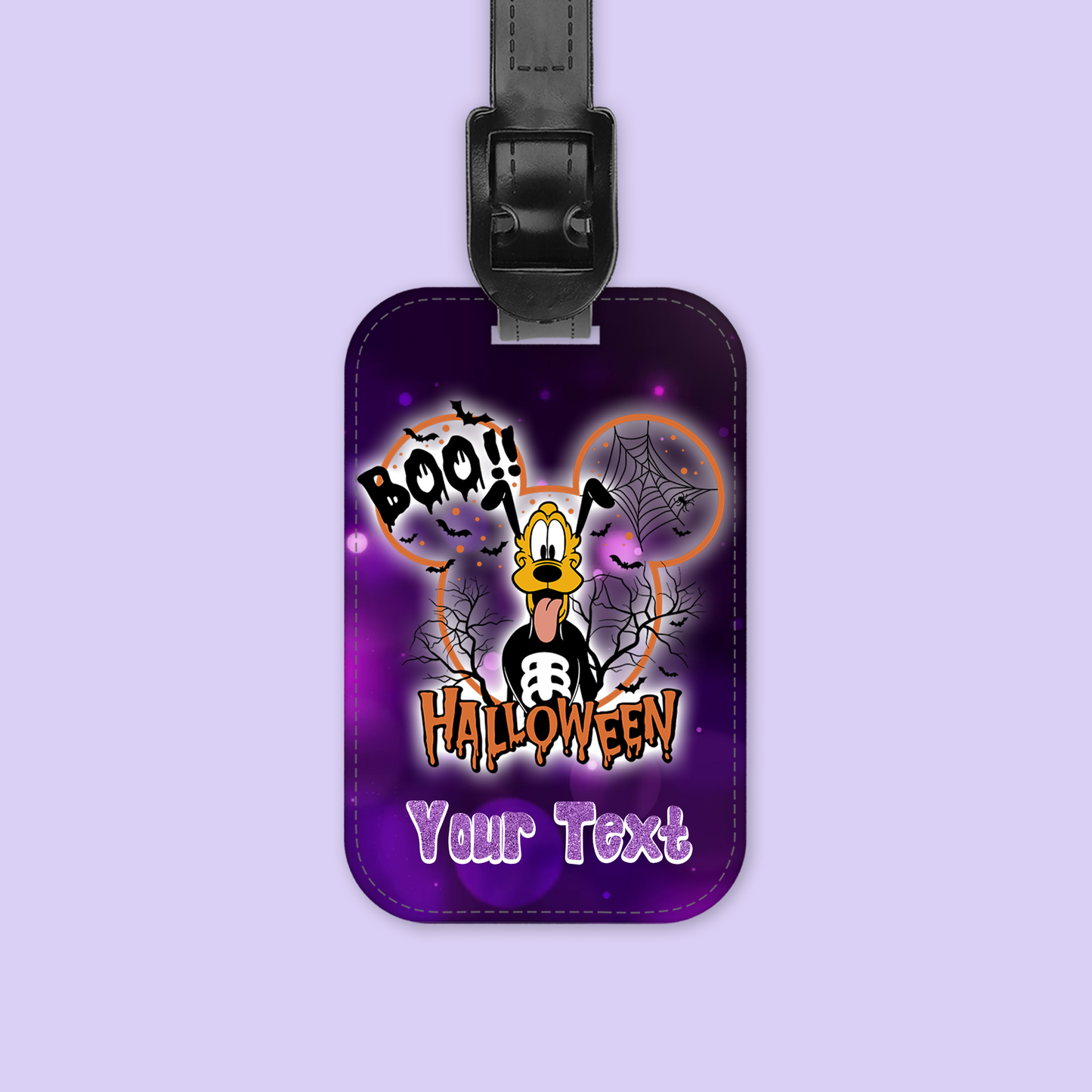 Disney Personalized Halloween Luggage Tag - Mickey & Friends - Two Crafty Gays