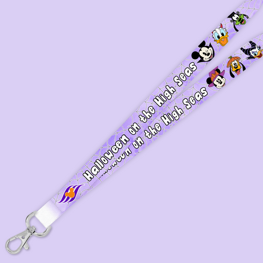 Personalized Halloween on the High Seas Disney Cruise Lanyard