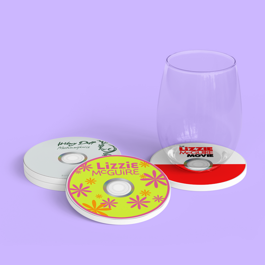 Throwback CD Coasters - Hilary Duff & Lizzie McGuire