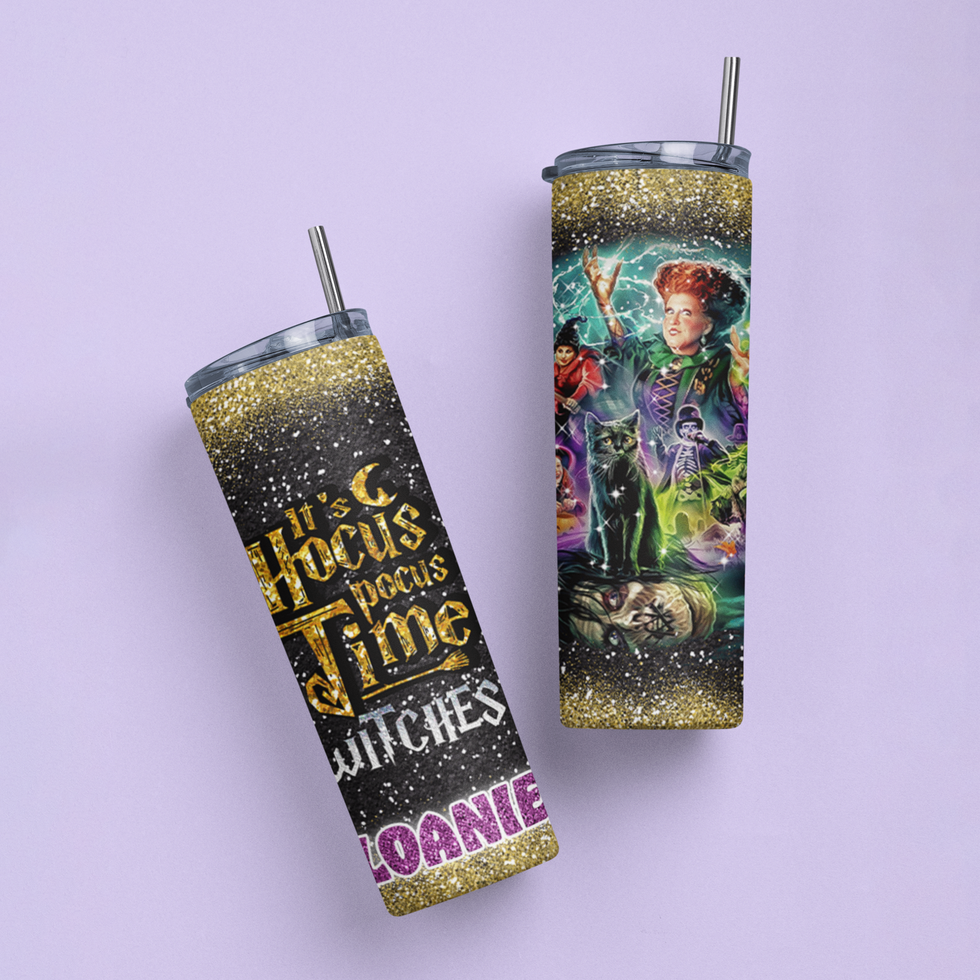 Hocus Pocus Personalized Tumbler Cup - Two Crafty Gays