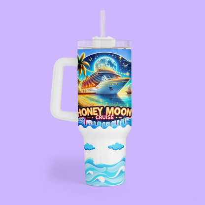 Cruise 40 oz Quencher Tumbler - Honeymoon Cruise - Two Crafty Gays