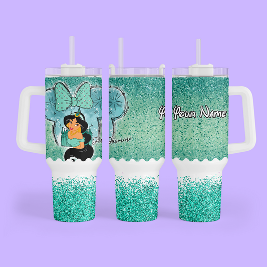 Disney Princess 40 oz Tumbler - Jasmine - Two Crafty Gays