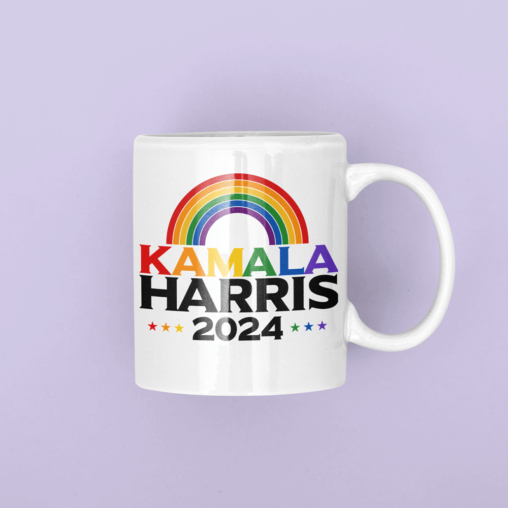 Kamala Harris 2024 Mug - Rainbow