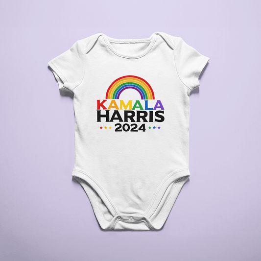 Kamala Harris 2024 Baby Bodysuit - Rainbow