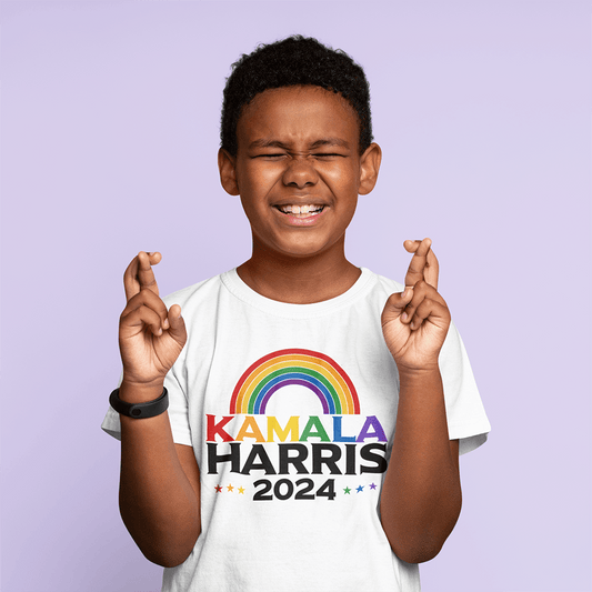 Kamala Harris 2024 Shirt - Rainbow (Youth)