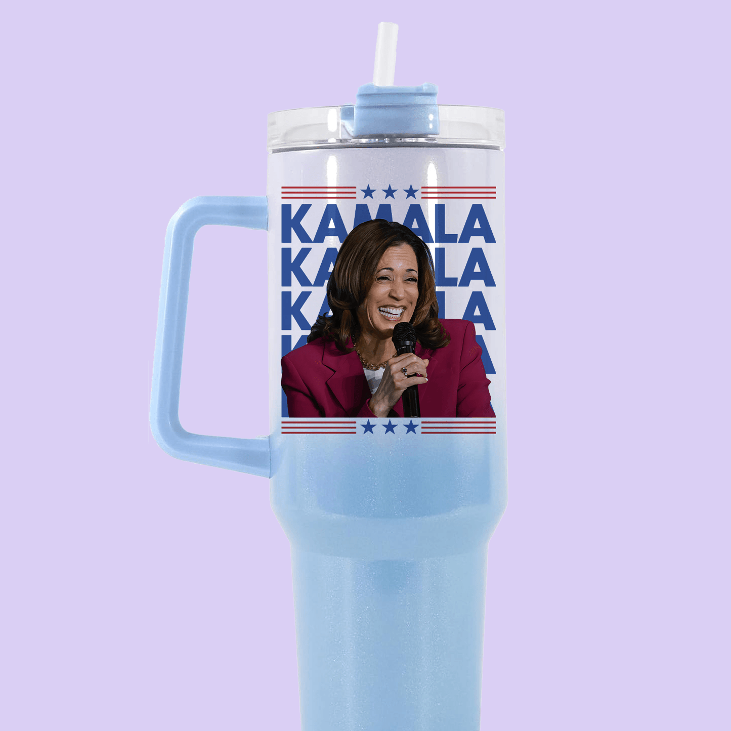 Kamala Harris 40oz Quencher Tumbler - Laughing