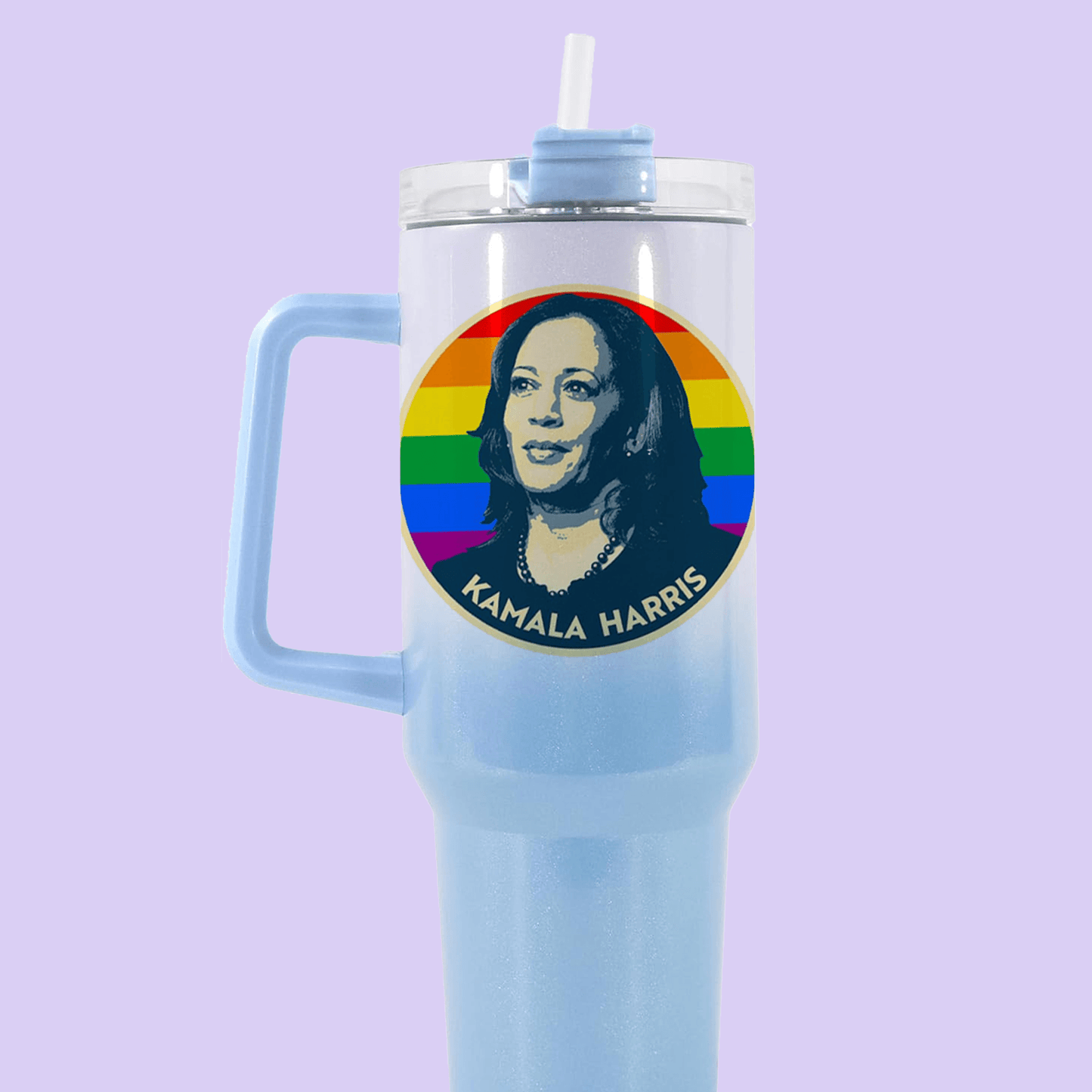 Kamala Harris 40oz Quencher Tumbler - Pride