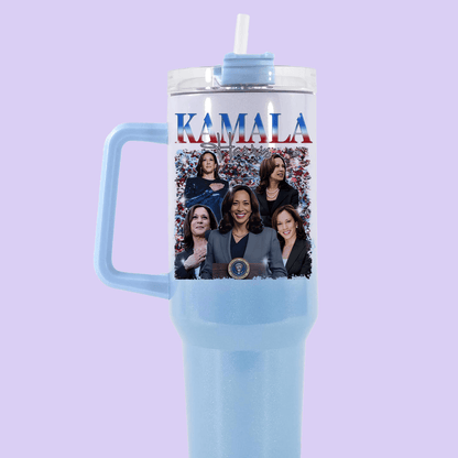 Kamala Harris 40oz Quencher Tumbler - Shiny Text