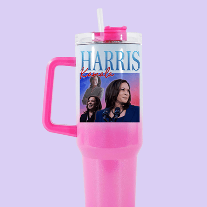 Kamala Harris 40oz Quencher Tumbler - Retro