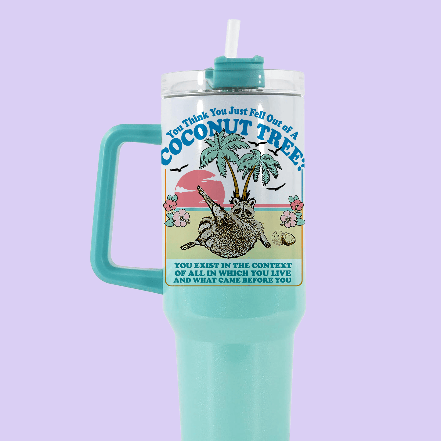 Kamala Harris 40oz Quencher Tumbler - Coconut Tree