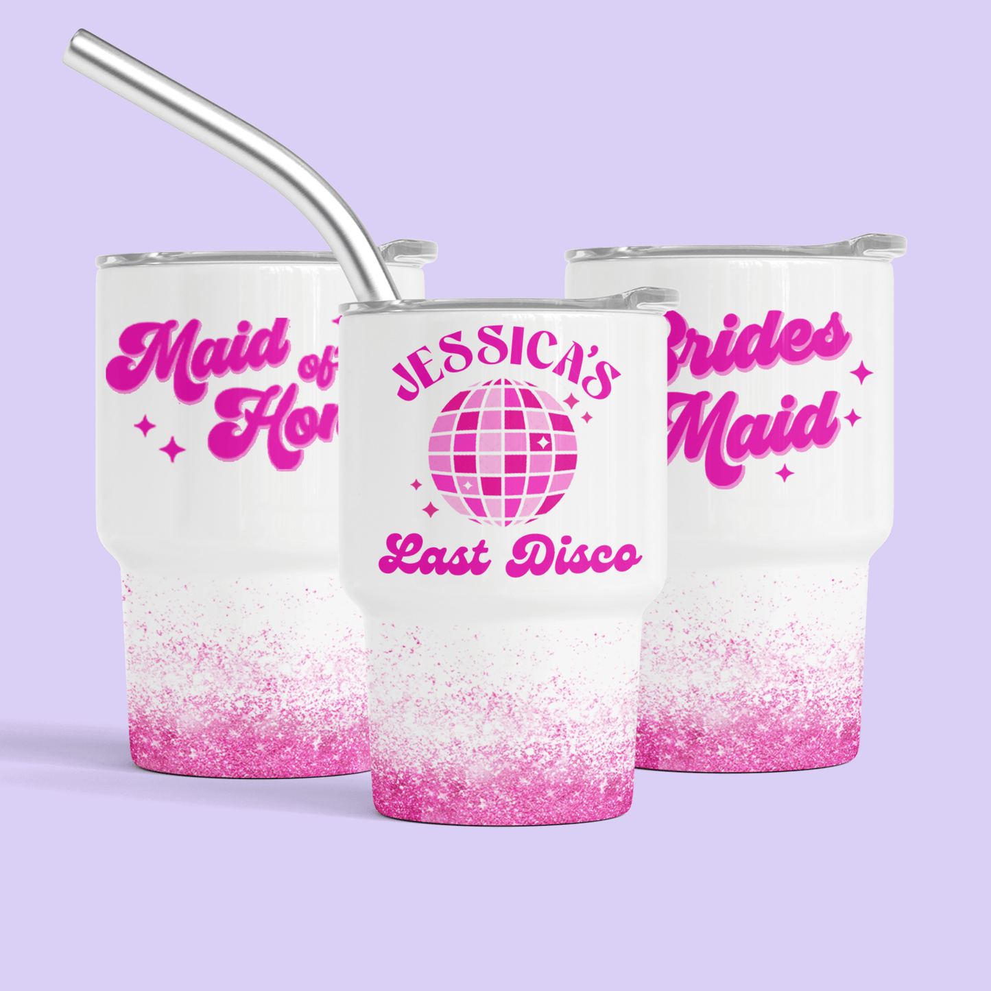 Last Disco Personalized Bachelorette Tumbler Shot Glass