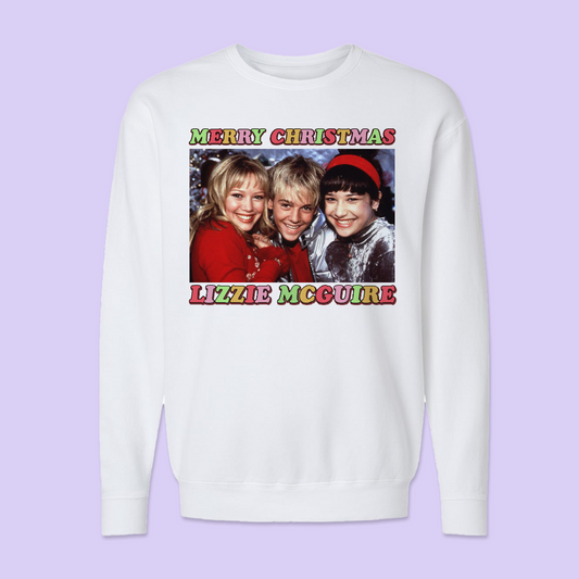 Lizzie McGuire Christmas Crewneck Sweater - Two Crafty Gays