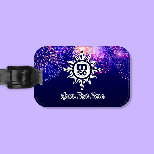 MSC Cruises Personalized Luggage Tag - Two Crafty Gays