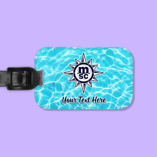 MSC Cruises Personalized Luggage Tag - Two Crafty Gays