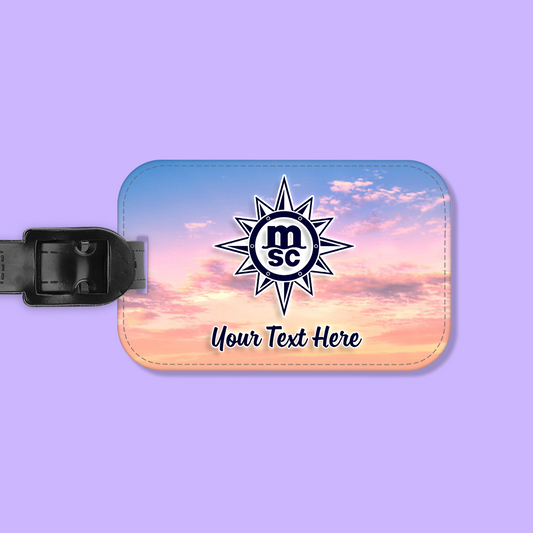 MSC Cruises Personalized Luggage Tag - Two Crafty Gays