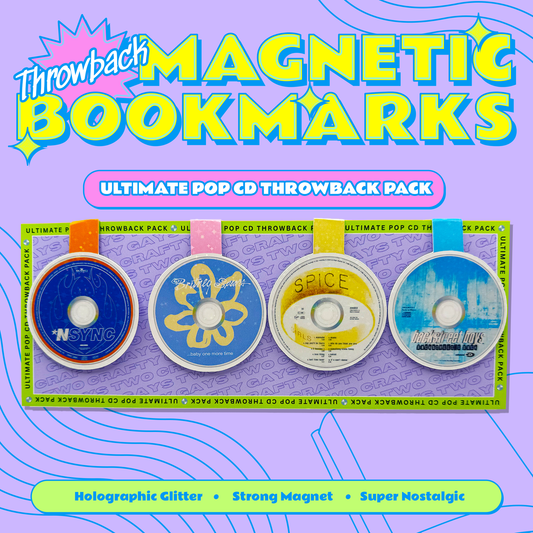 Throwback Magnetic Bookmarks - Ultimate Pop CD Pack