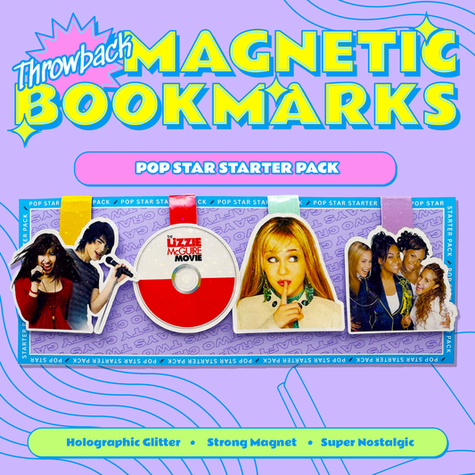 Throwback Magnetic Bookmarks - Pop Star Starter Pack