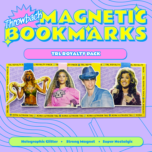 Throwback Magnetic Bookmarks - TRL Royalty Pack