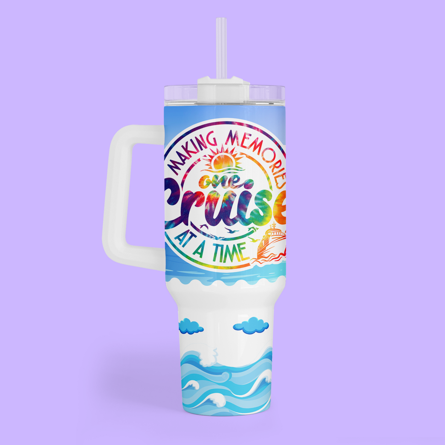 Cruise 40 oz Quencher Tumbler - Making Memories - Two Crafty Gays