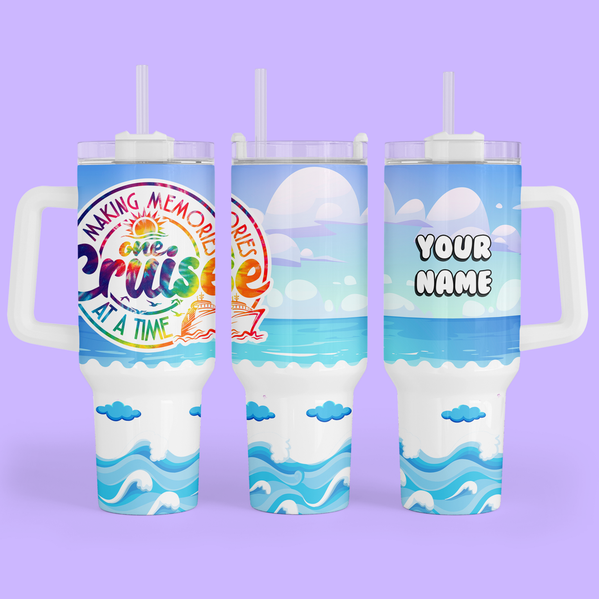 Cruise 40 oz Quencher Tumbler - Making Memories - Two Crafty Gays