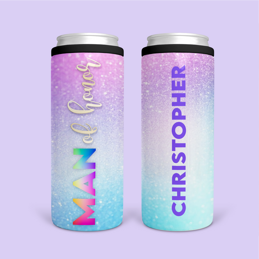 Bach Bash Slim Can Cooler - Man of Honor - Two Crafty Gays
